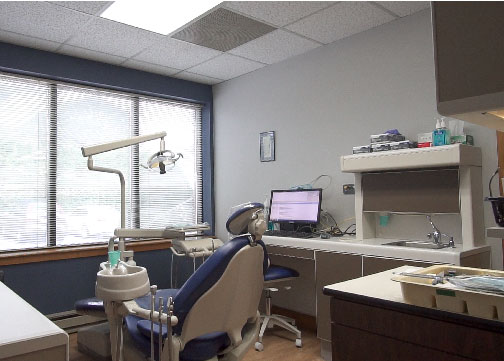 Interior of dentist office