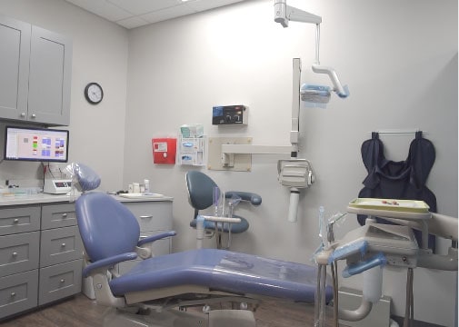 patient room in dental office